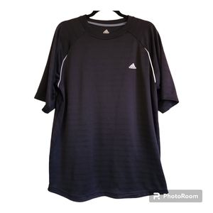 Adidas Raglan Short Sleeve Acvtive T-shirt Men's Size XL Black Performance Tee